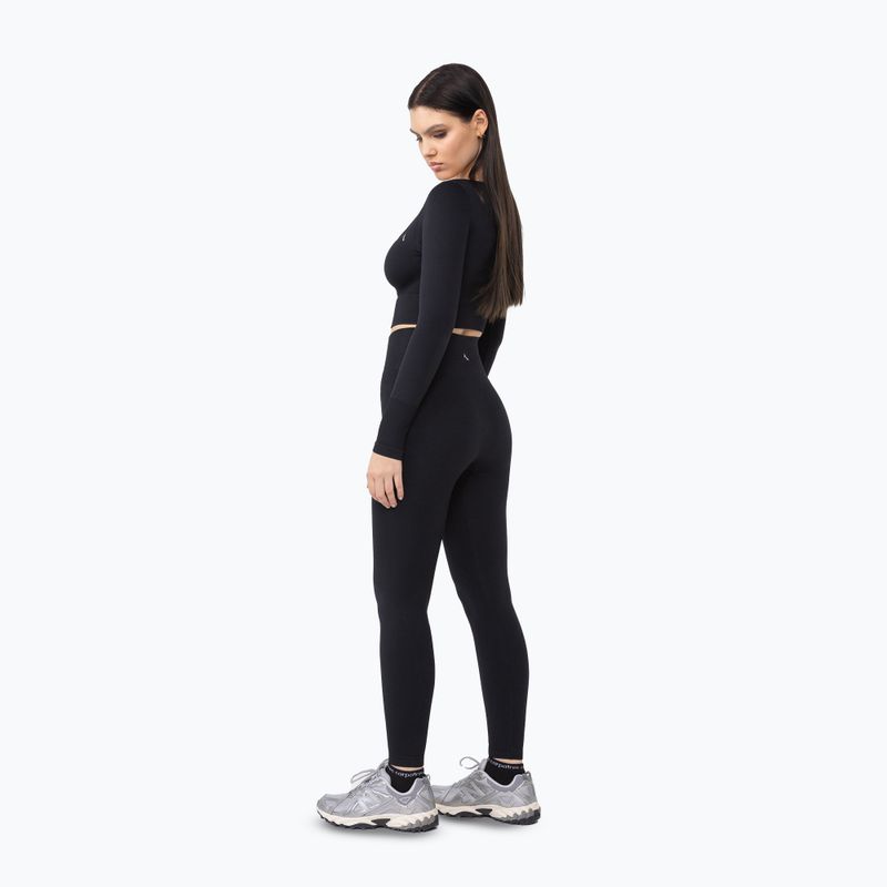 Leggings da allenamento donna Carpatree Dopamine Buzz Seamless nero ossidiana 5