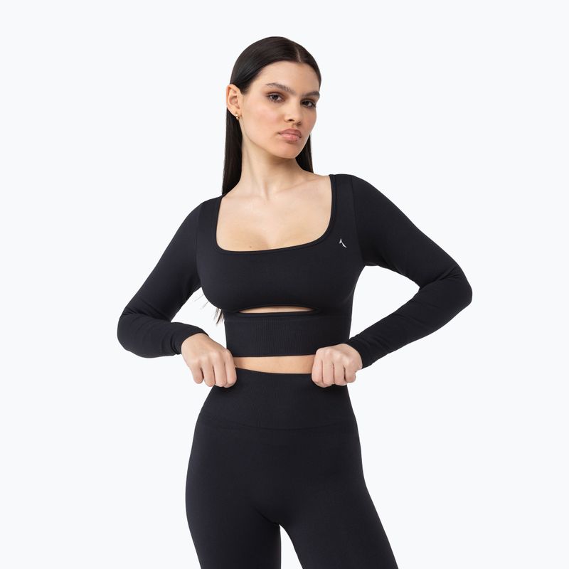 Leggings da allenamento donna Carpatree Dopamine Buzz Seamless nero ossidiana 7