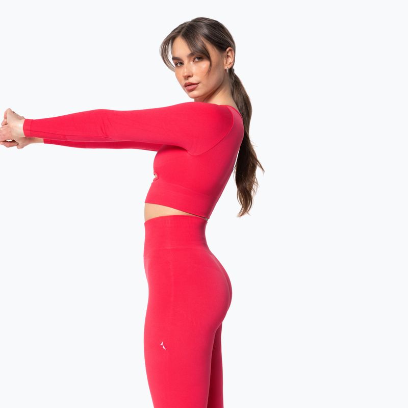 Maglia a maniche lunghe da allenamento donna Carpatree Dopamine Buzz Seamless coral paradise pink 4