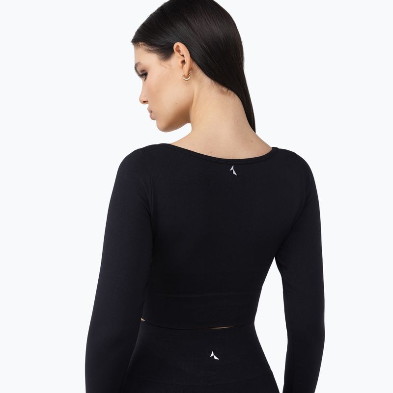 Maniche lunghe da allenamento da donna Carpatree Dopamine Buzz Seamless nero ossidiana 6