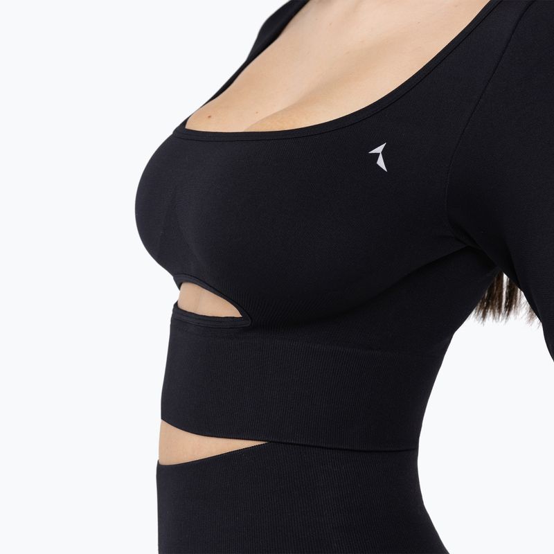 Maniche lunghe da allenamento da donna Carpatree Dopamine Buzz Seamless nero ossidiana 7