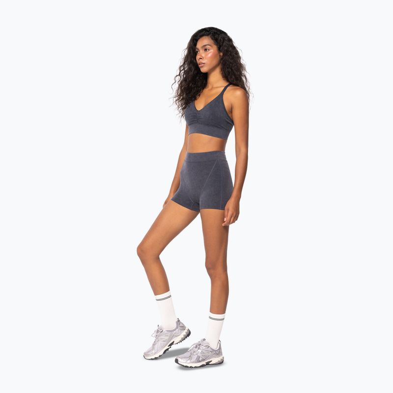 Pantaloncini da allenamento donna Carpatree Marble Story Seamless midnight mist black 2