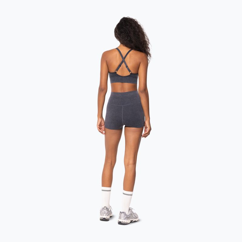 Pantaloncini da allenamento donna Carpatree Marble Story Seamless midnight mist black 3