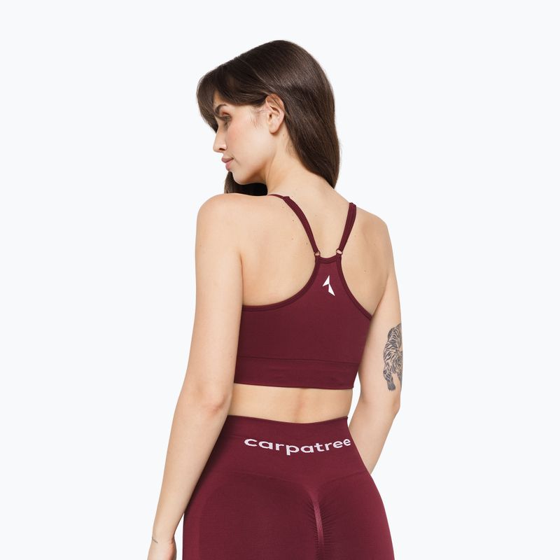 Reggiseno sportivo Carpatree Allure Seamless burgundy 2