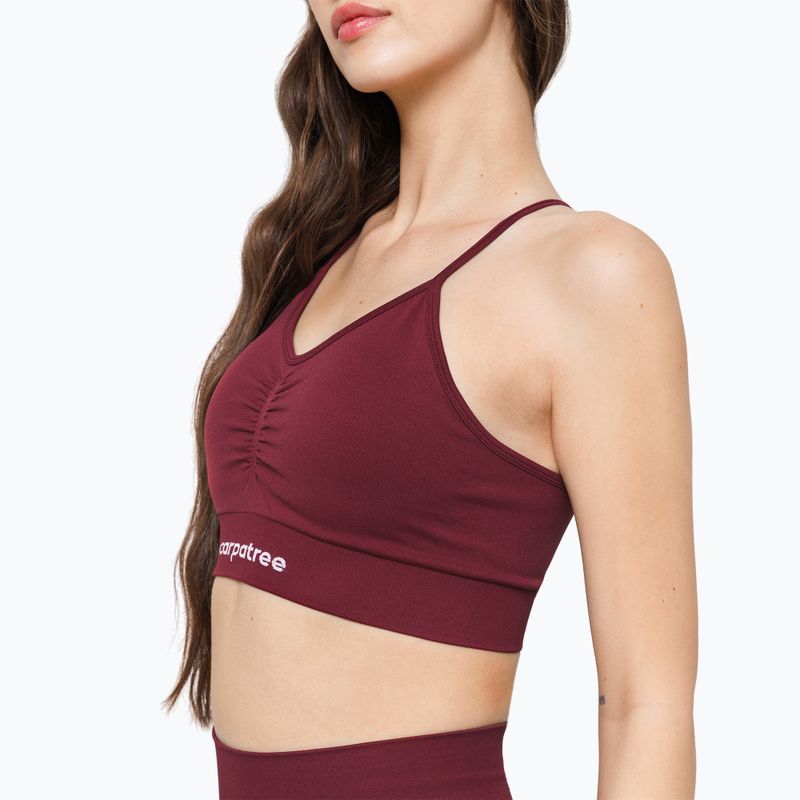 Reggiseno sportivo Carpatree Allure Seamless burgundy 4