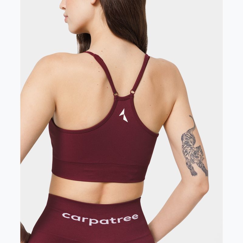 Reggiseno sportivo Carpatree Allure Seamless burgundy 5