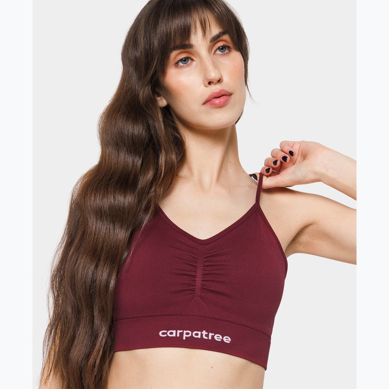 Reggiseno sportivo Carpatree Allure Seamless burgundy 6