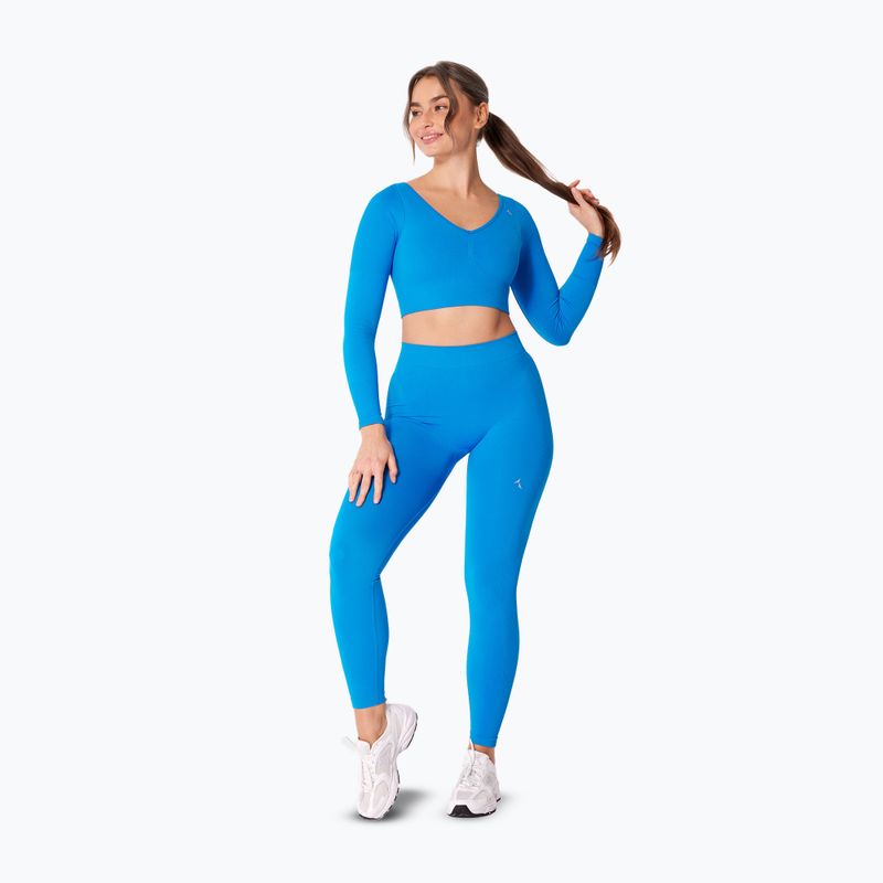 Maglia a maniche lunghe da allenamento da donna Carpatree Eris Seamless electric blue 2