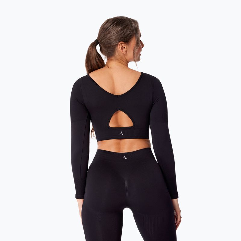 Maglia a maniche lunghe da allenamento da donna Carpatree Eris Seamless orchid black 3