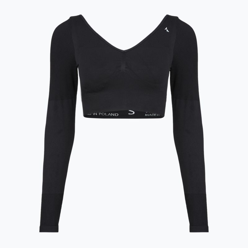 Maglia a maniche lunghe da allenamento da donna Carpatree Eris Seamless orchid black 10
