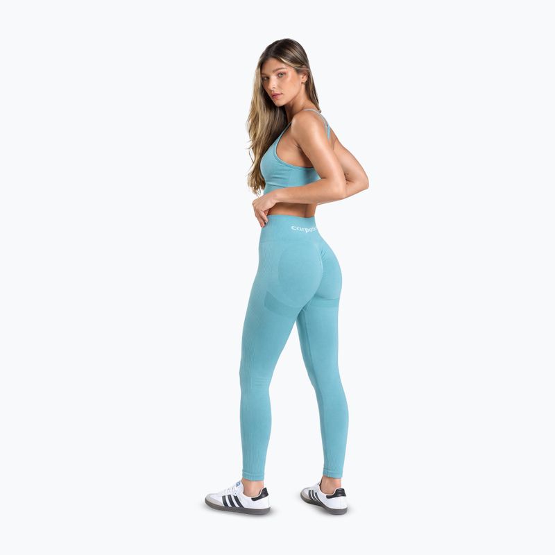 Leggings da allenamento da donna Carpatree Allure Seamless milky blue 4