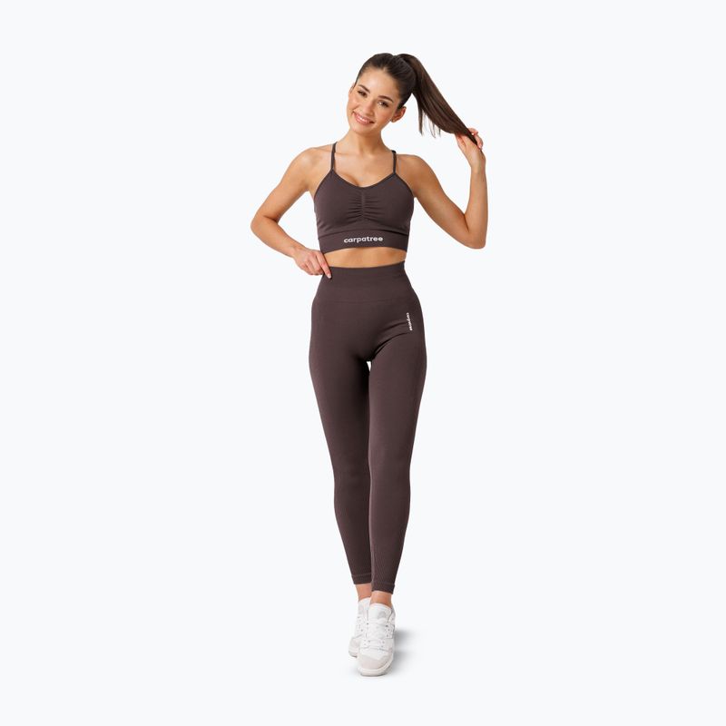 Leggings da allenamento da donna Carpatree Allure Seamless berry brown 2