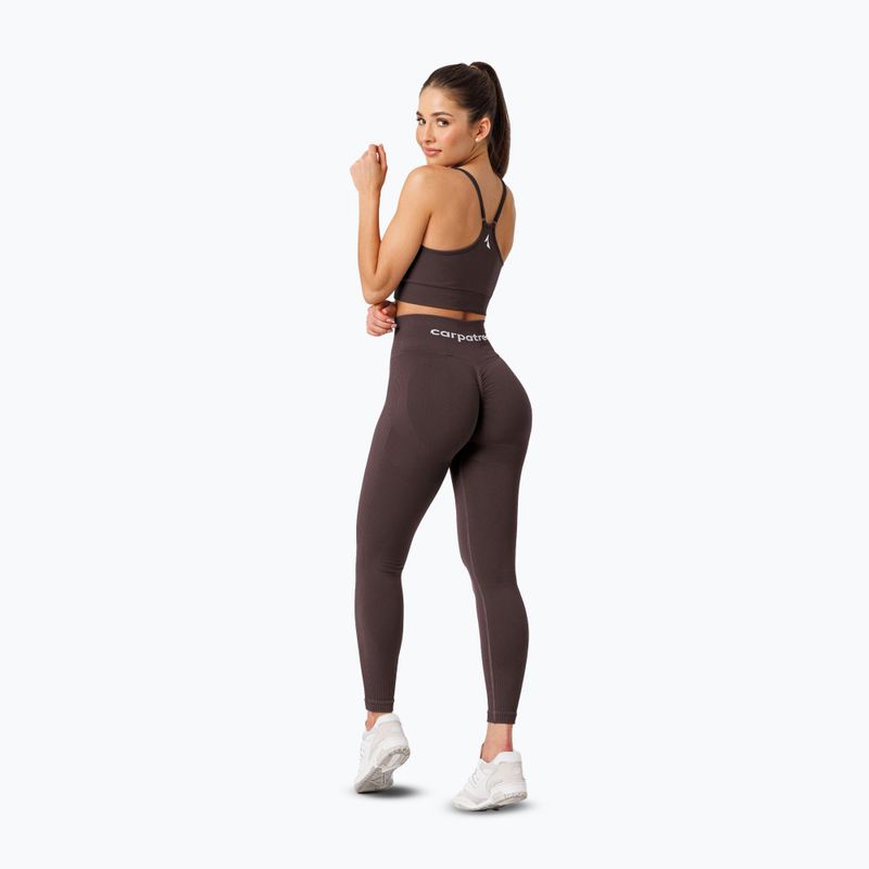 Leggings da allenamento da donna Carpatree Allure Seamless berry brown 3