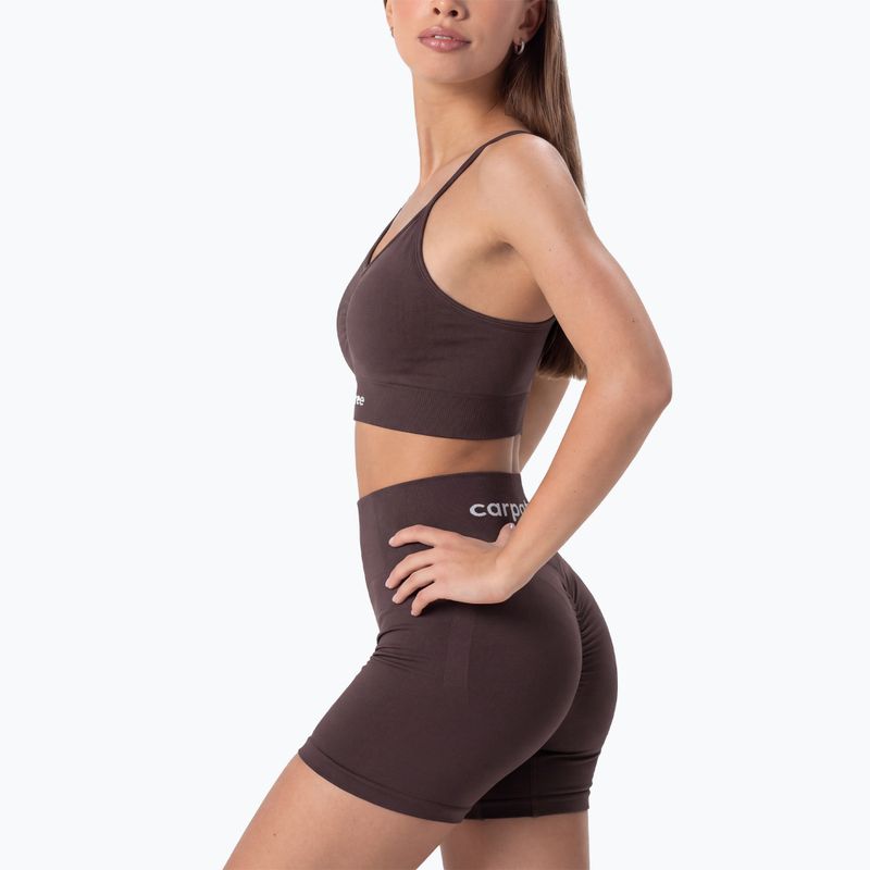 Reggiseno sportivo Carpatree Allure Seamless berry brown 6
