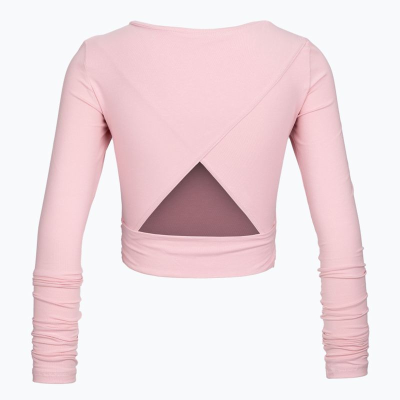 Top yoga donna Moonholi Total Eclipse Wrap Top Rosa nudo 205 2