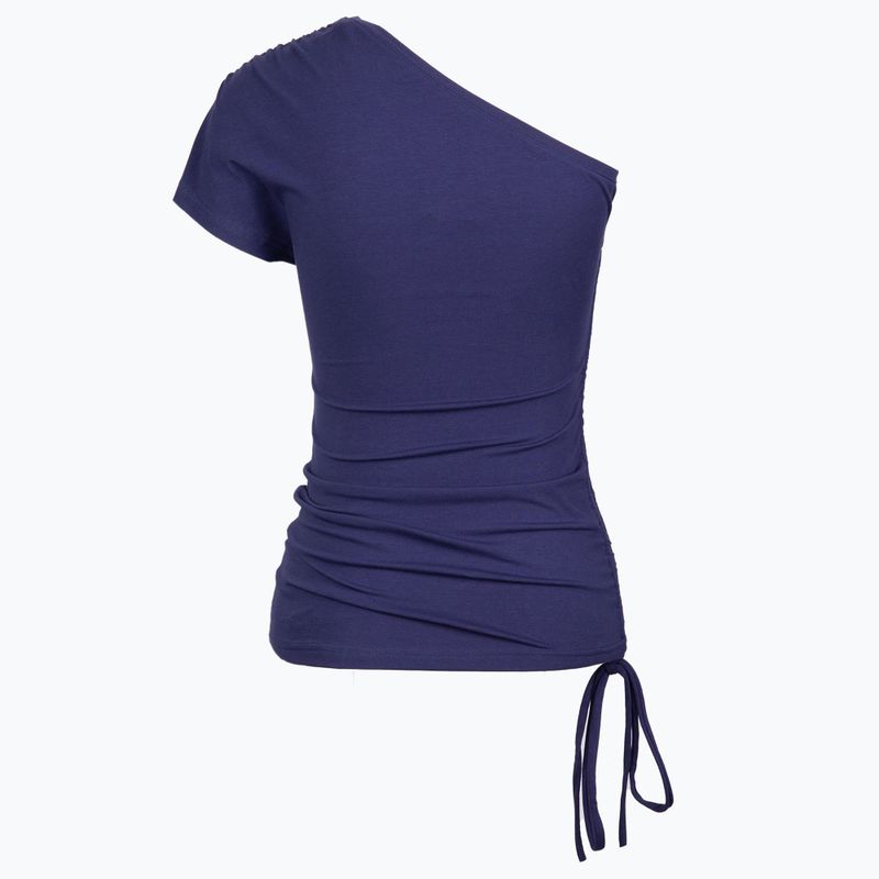 Top yoga donna Moonholi One Shoulder String Top blu 213 2