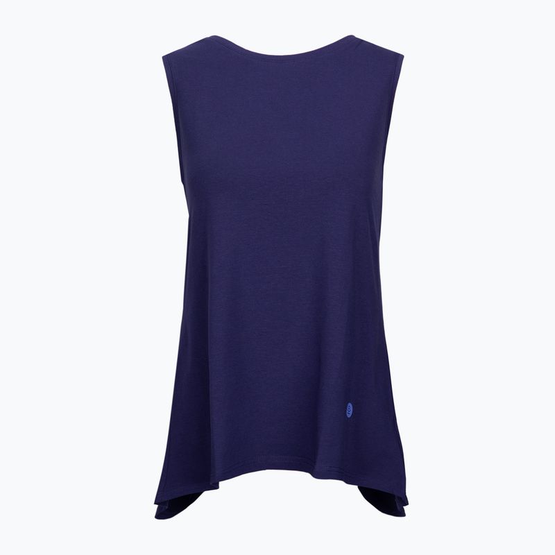 Canotta yoga donna Moonholi Galaxy Open Back blu 216