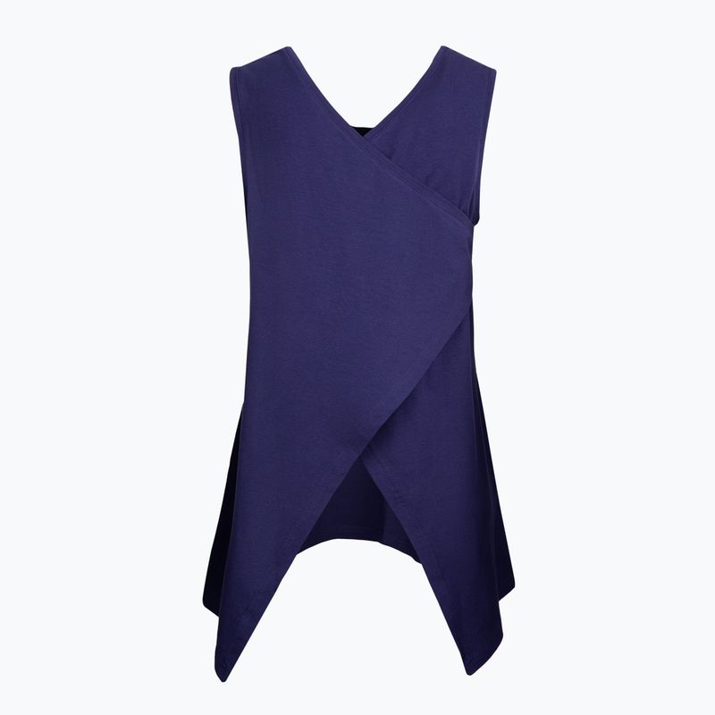 Canotta yoga donna Moonholi Galaxy Open Back blu 216 2