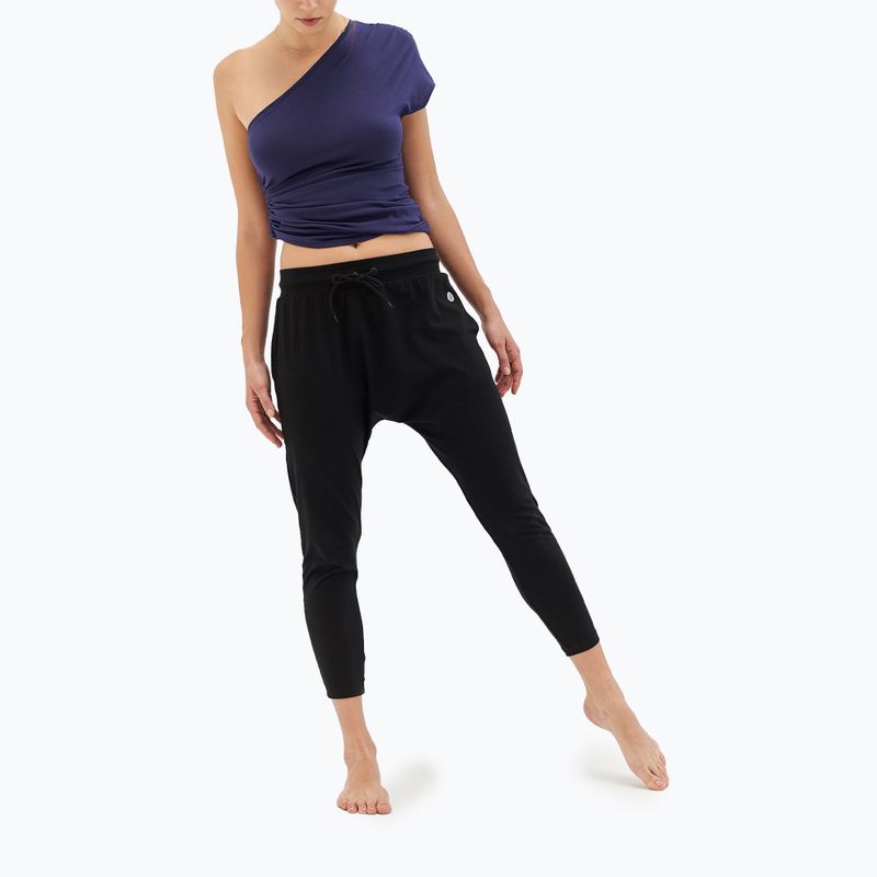 Moonholi Cosmic Cropped Track Yoga Pants donna nero 219 3