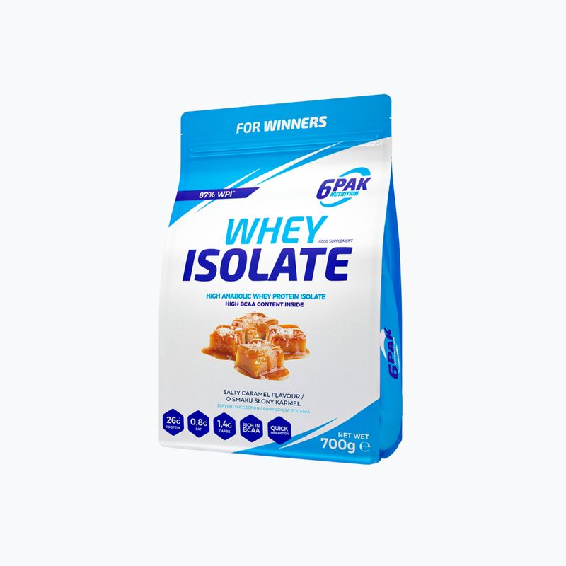 Siero di latte 6PAK Isolato 700 g Caramello salato