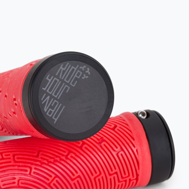 Manopole manubrio Dartmoor Maze red A2613 3
