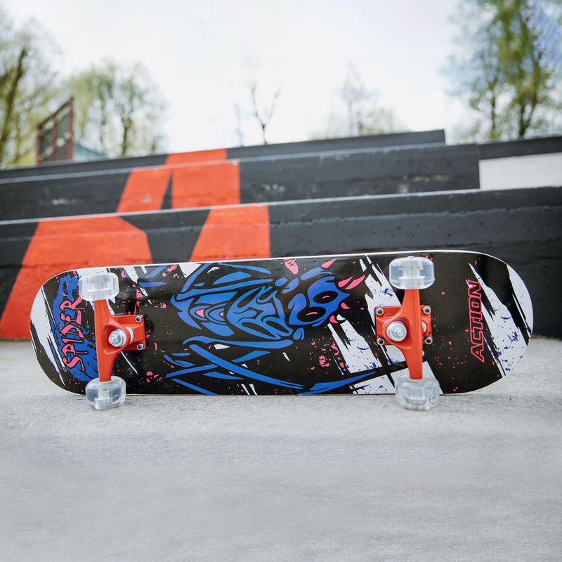 Skateboard classico Mechanics Spider 31 blu 7