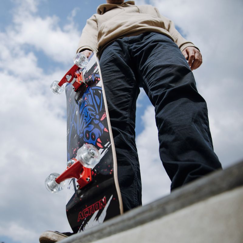 Skateboard classico Mechanics Spider 31 blu 10