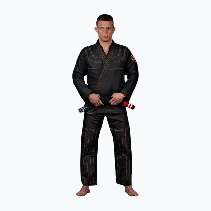 GI per il Brazilian jiu-jitsu da uomo Ground Game Champion 2.0 nero