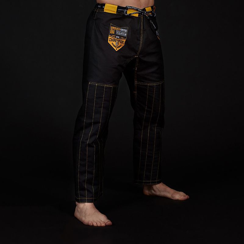 GI per il Brazilian jiu-jitsu da uomo Ground Game Champion 2.0 nero 7