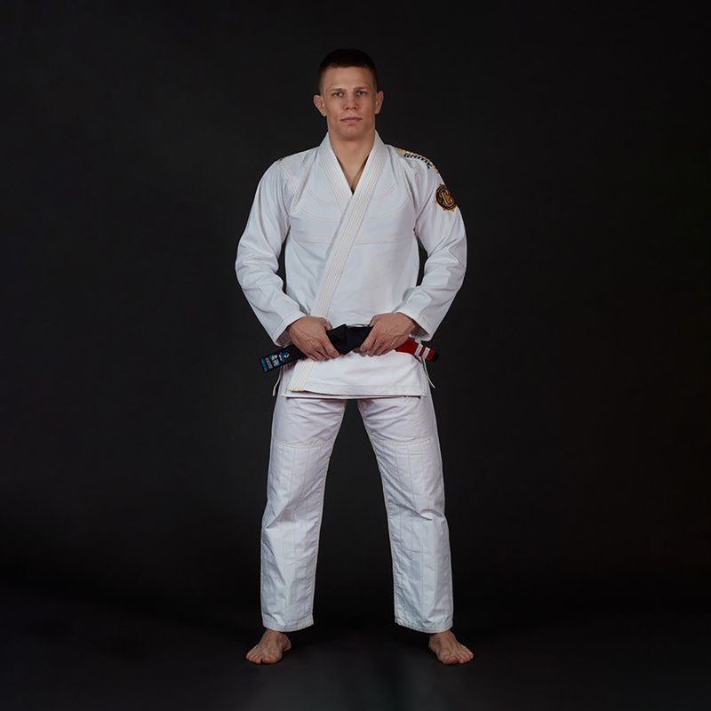 GI per il Brazilian jiu-jitsu da uomo Ground Game Champion 2.0 bianco 2