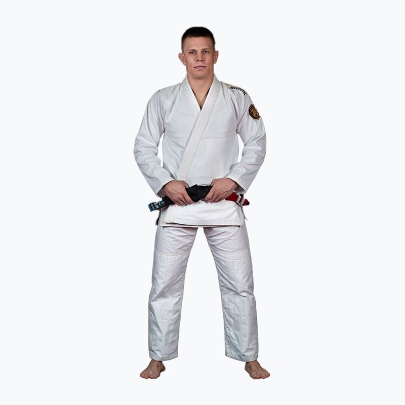 GI per il Brazilian jiu-jitsu da uomo Ground Game Champion 2.0 bianco