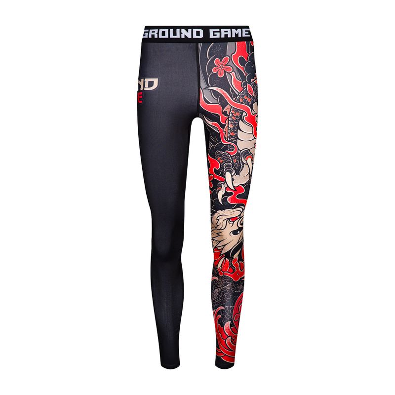 Ground Game Yokai 2.0, leggings da allenamento da uomo, nero