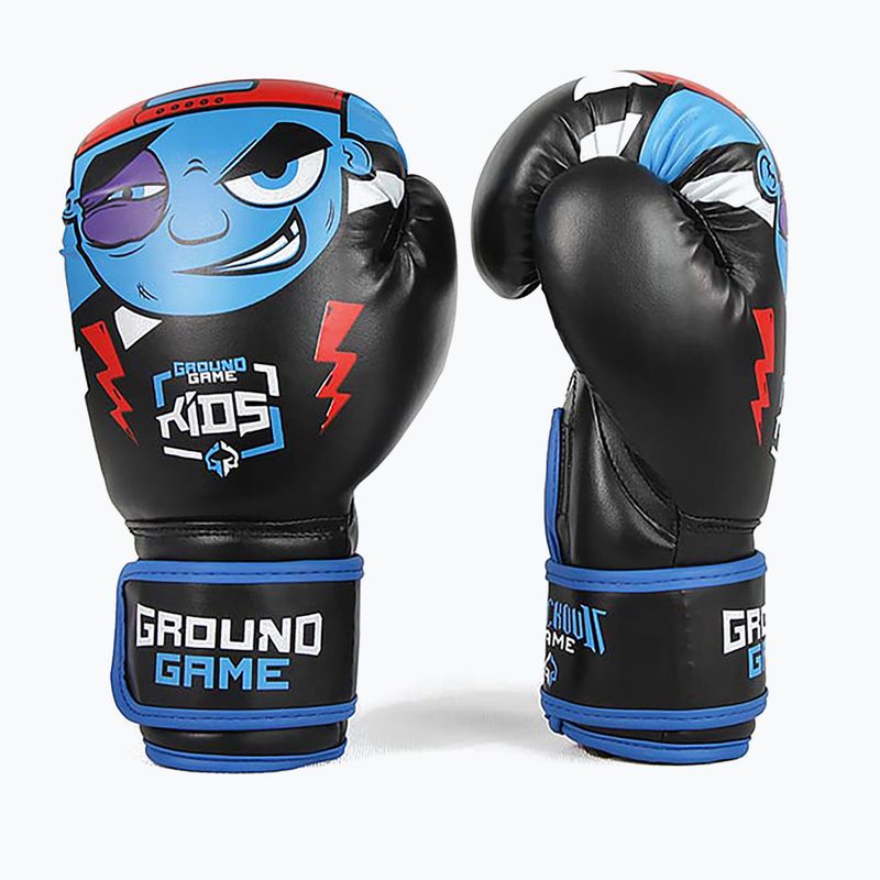Guanti da boxe per bambini Ground Game Prodigy nero/multi 7
