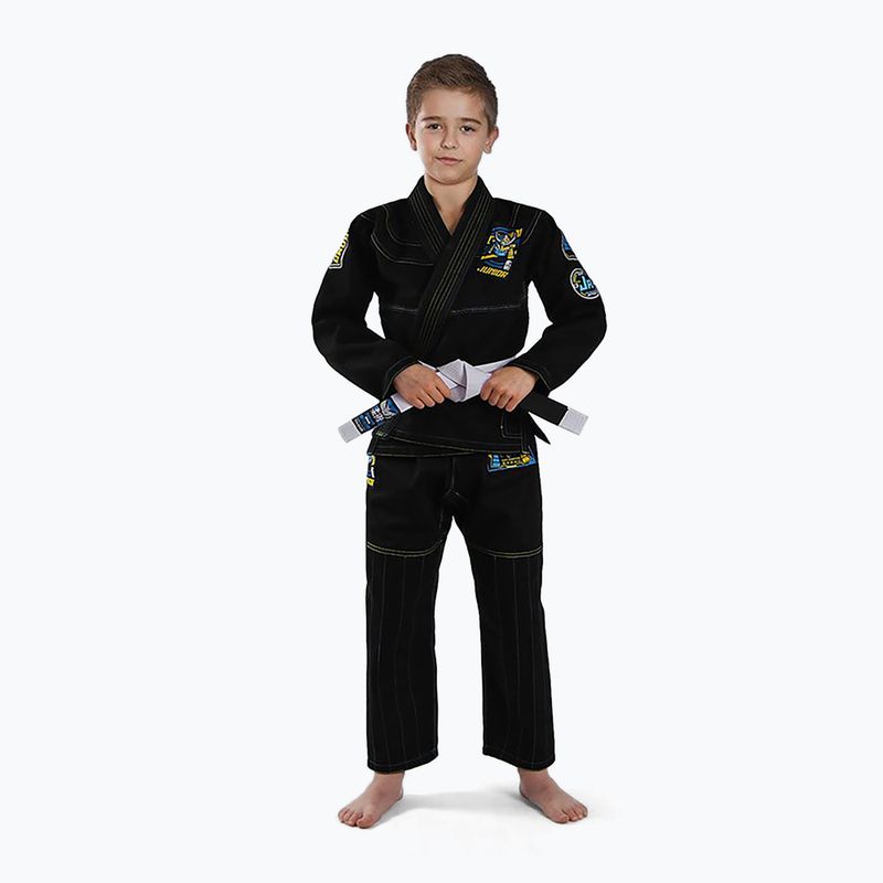 GI per bambini Brazilian jiu-jitsu Ground Game Junior 3.0 nero 3