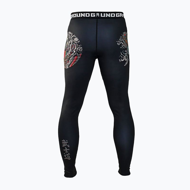 Ground Game Bushido 3.0, leggings da allenamento da uomo, nero 4