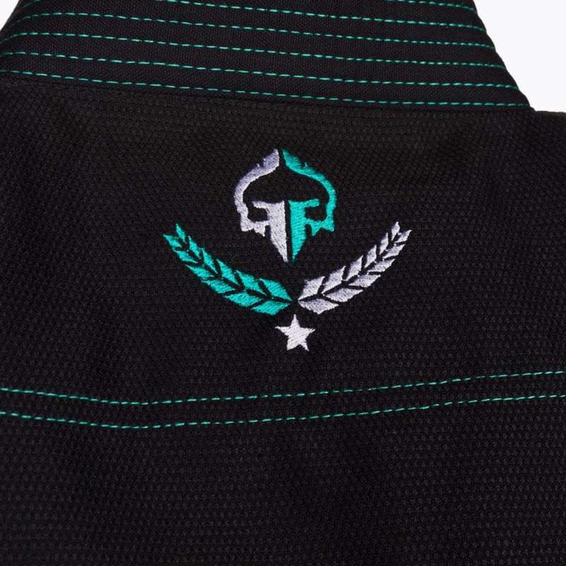 GI per il Brazilian jiu-jitsu femminile Ground Game Champion 2.0 Mint nero 7