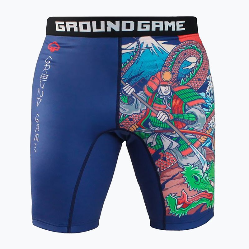 Pantaloncini da allenamento Ground Game Vale Tudo Tatakai da uomo, blu