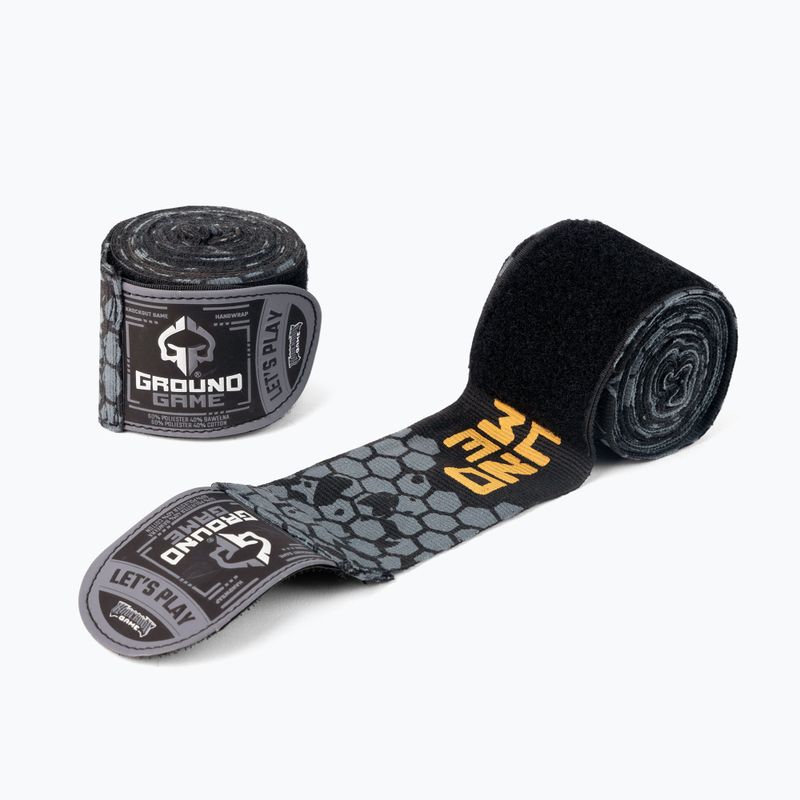 Bende da boxe Ground Game Cage Gold grigio