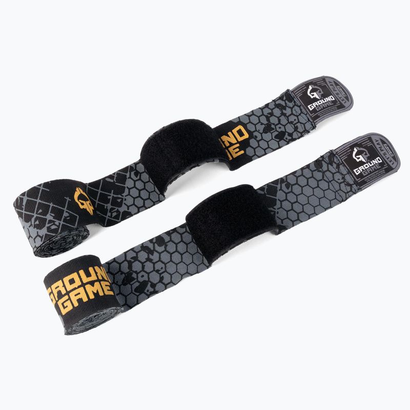 Bende da boxe Ground Game Cage Gold grigio 3