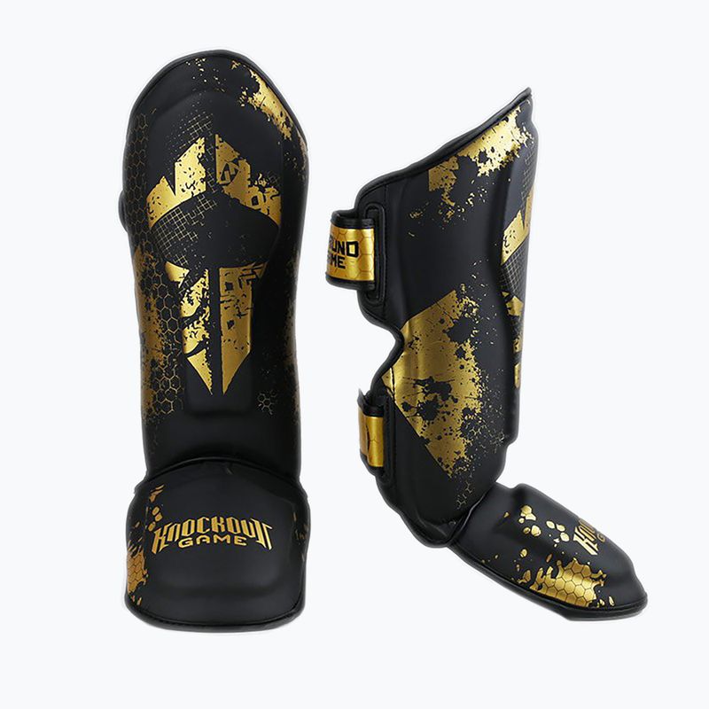 Ground Game Cage Gold protezioni per tibia nero/oro