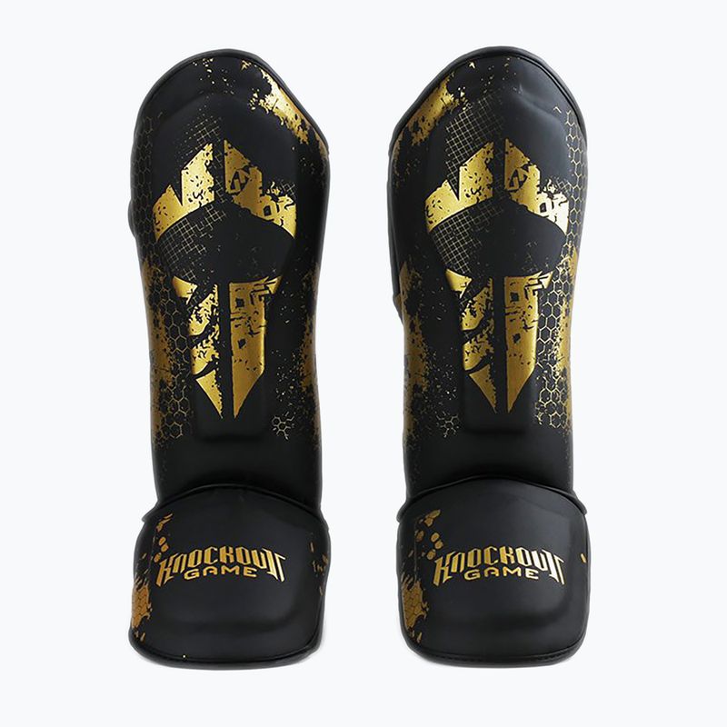 Ground Game Cage Gold protezioni per tibia nero/oro 2