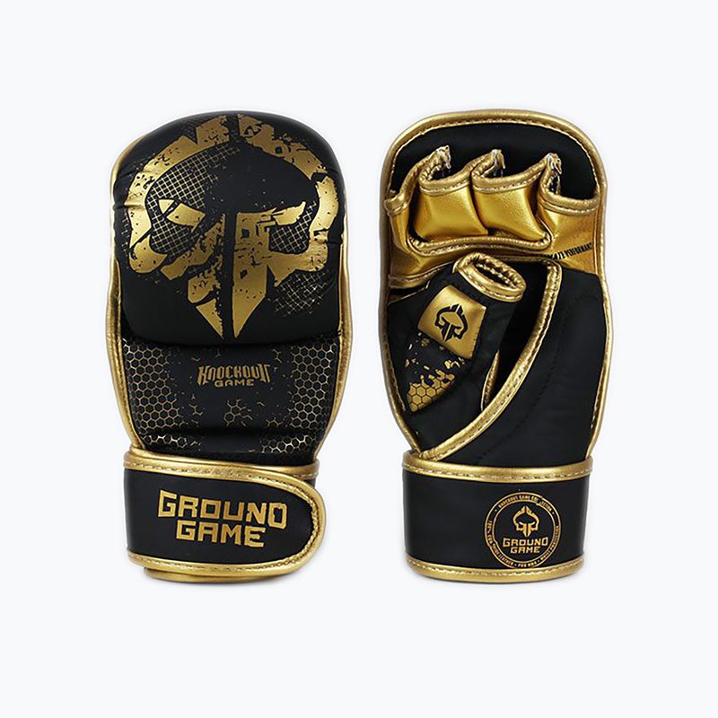 Ground Game MMA Cage Gold guanti da sparring nero/oro