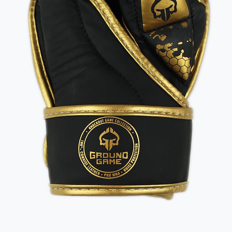 Ground Game MMA Cage Gold guanti da sparring nero/oro 5