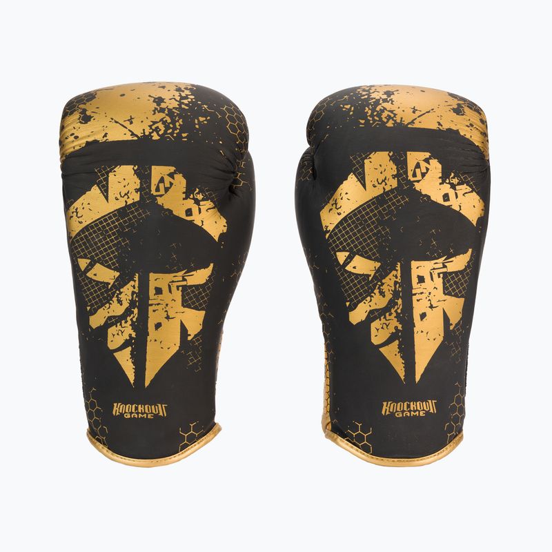 Ground Game Cage Gold guantoni da boxe nero/oro