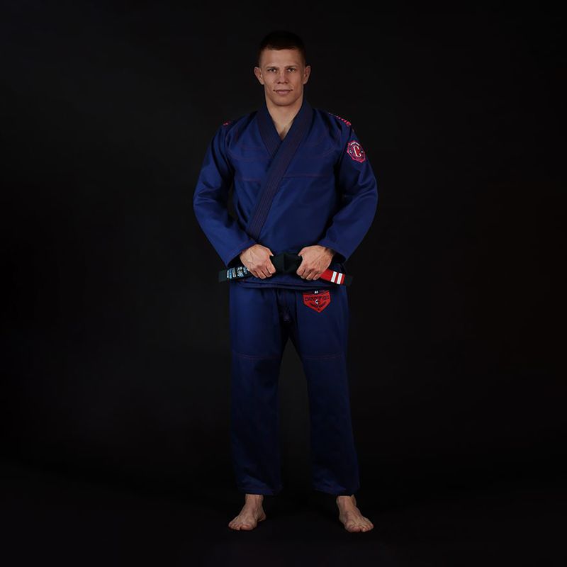GI per il Brazilian jiu-jitsu Ground Game Champion 2.0 da uomo blu navy 2