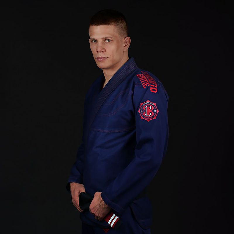 GI per il Brazilian jiu-jitsu Ground Game Champion 2.0 da uomo blu navy 3