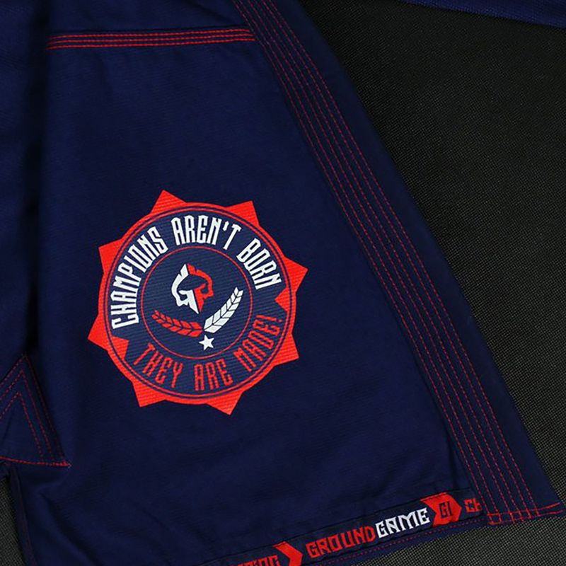 GI per il Brazilian jiu-jitsu Ground Game Champion 2.0 da uomo blu navy 9