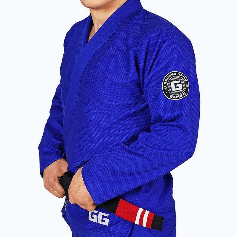 GI per il Brazilian jiu-jitsu da uomo Ground Game Gamer blu 2