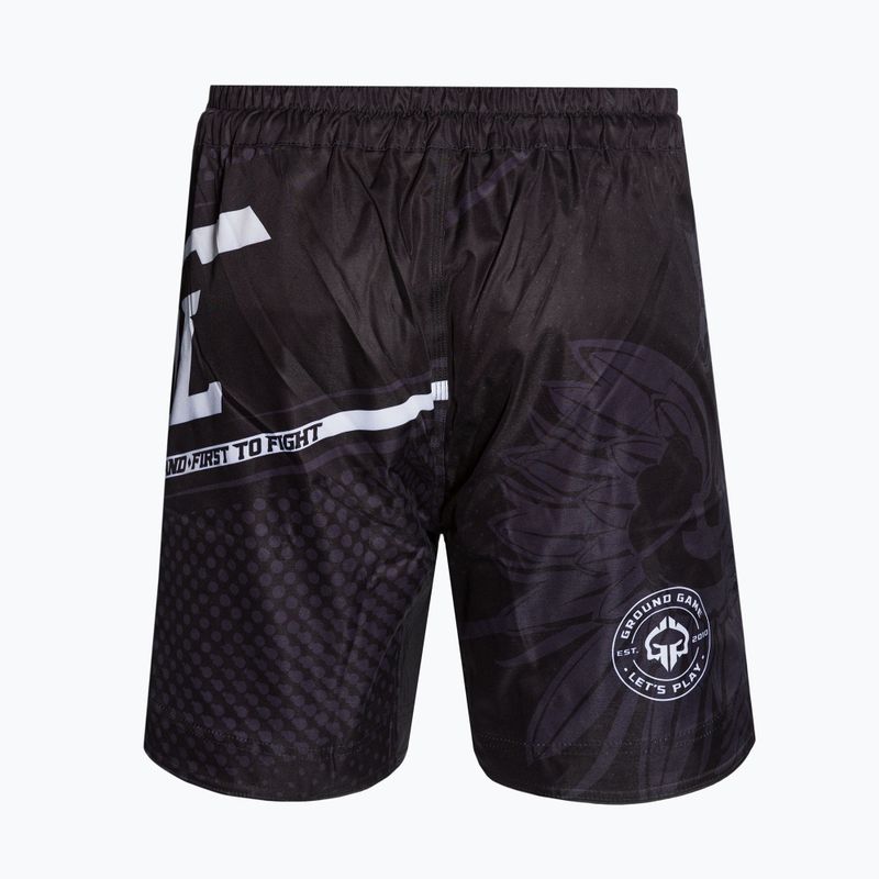 Pantaloncini da allenamento Ground Game MMA Poland da uomo, nero 2