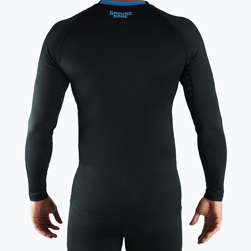 Ground Game Athletic 3.0 rashguard a maniche lunghe da uomo nero 3